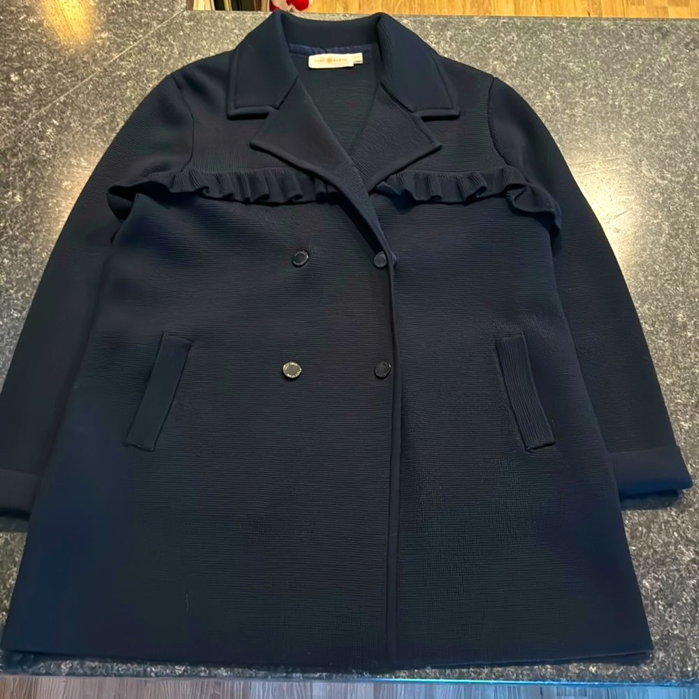 Tory Burch Jackets & Coats |Tory Burch Sawyer Sweater Coat Size XL| Color: Blue